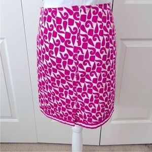 Gretchen Scott Skippy Pink and White With Ribbon trim